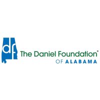 The Daniel Foundation of Alabama logo with blue Alabama outline and df initials